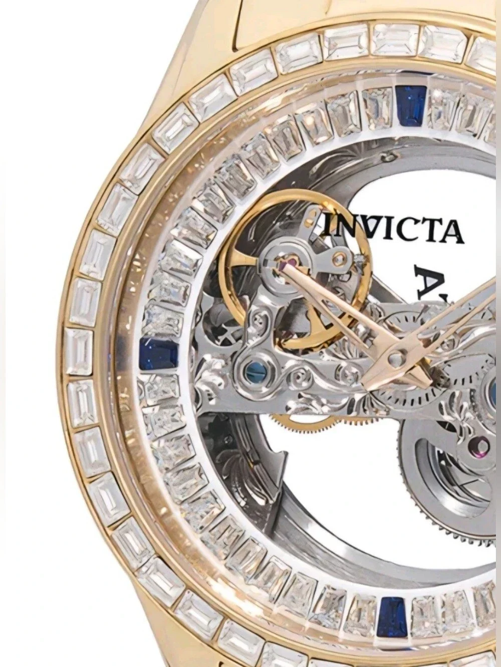 Invicta Objet D Art Idyll Automatic Men's Watch w/ Skeleton Dial - 43mm. Gold